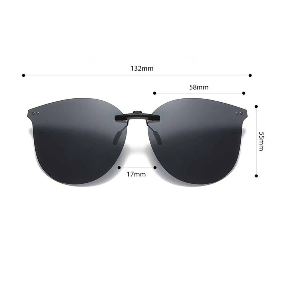 Frameless Clip On Sunglass