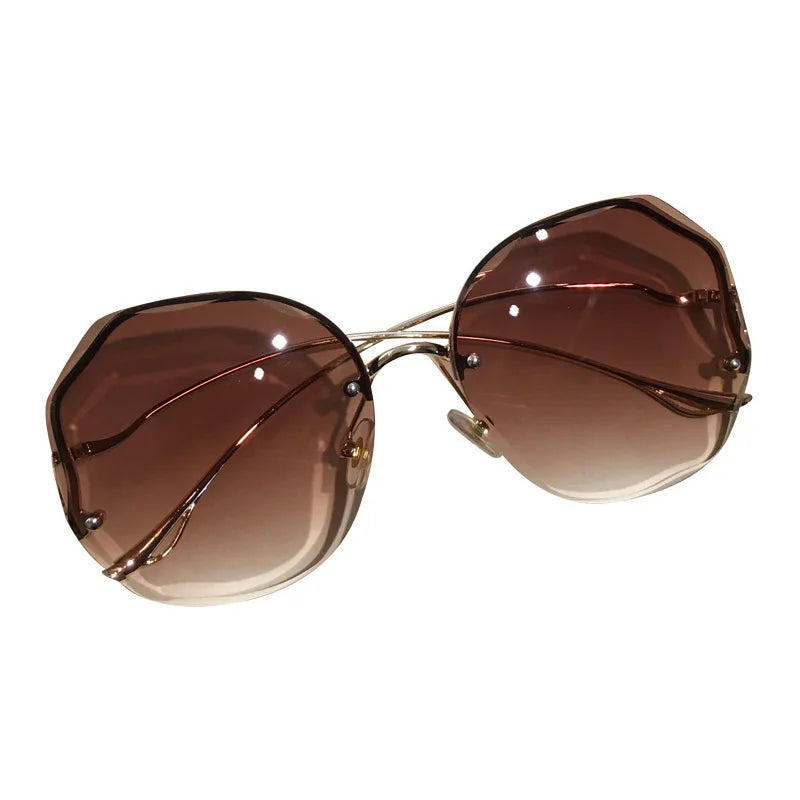 Curved Temples Sun Glasses