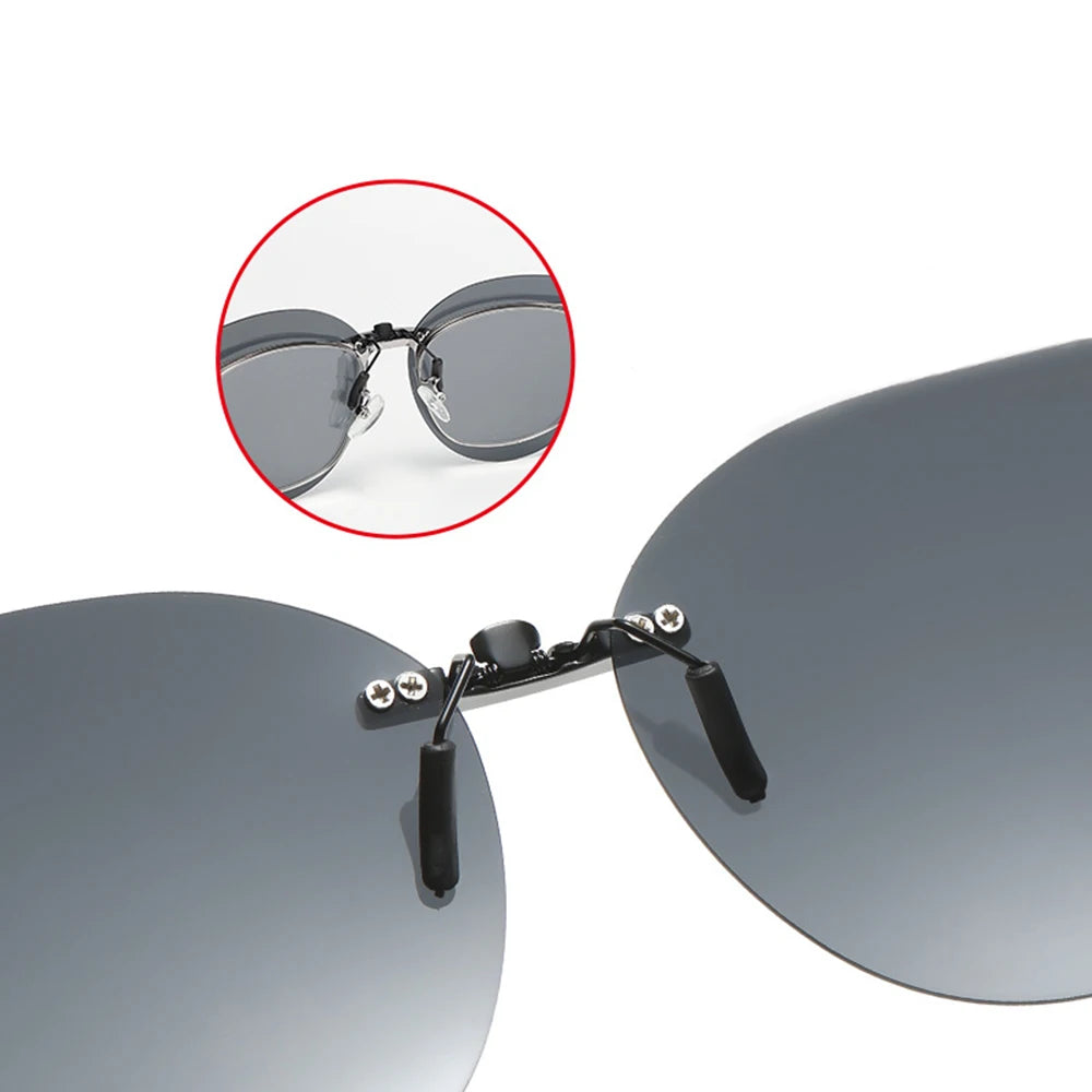 Frameless Clip On Sunglass